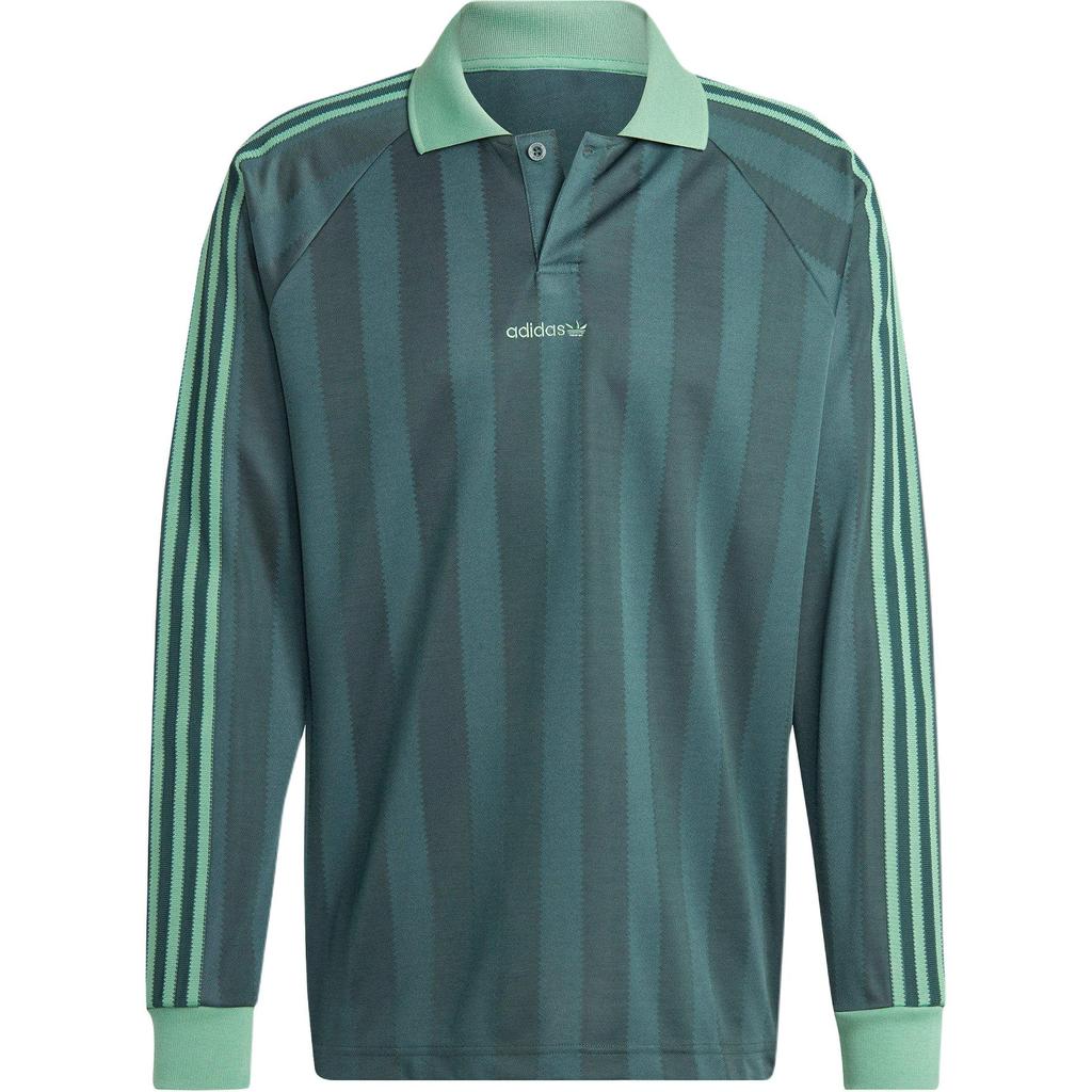 Adidas Originale Amerikanischer Retro Bequem Weich Drei Streifen Buchstaben Kurzarm Poloshirt Herren Poloshirts Grün IW3243