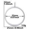 25/30mm Twist Locket Pendants For Jewelry Making Necklace Glass Floating Charm Lockets DIY Stainless Steel Pendant Accessories