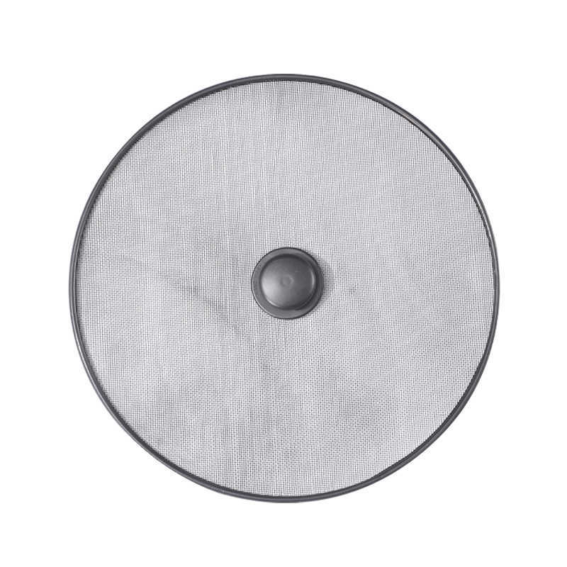 Black Splatter Screen Anti Grease Frying Pan Oil Splash Guard Lid Fine Mesh Splash Guard Cover Lid Kitchen Tools