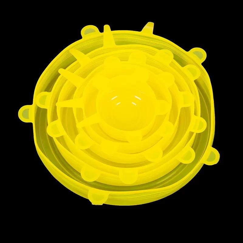 Silicone Cover Stretch Lids Reusable Airtight Food Wrap Covers Keeping Fresh Seal Bowl Stretchy Wrap Cover Kitchen Cookware