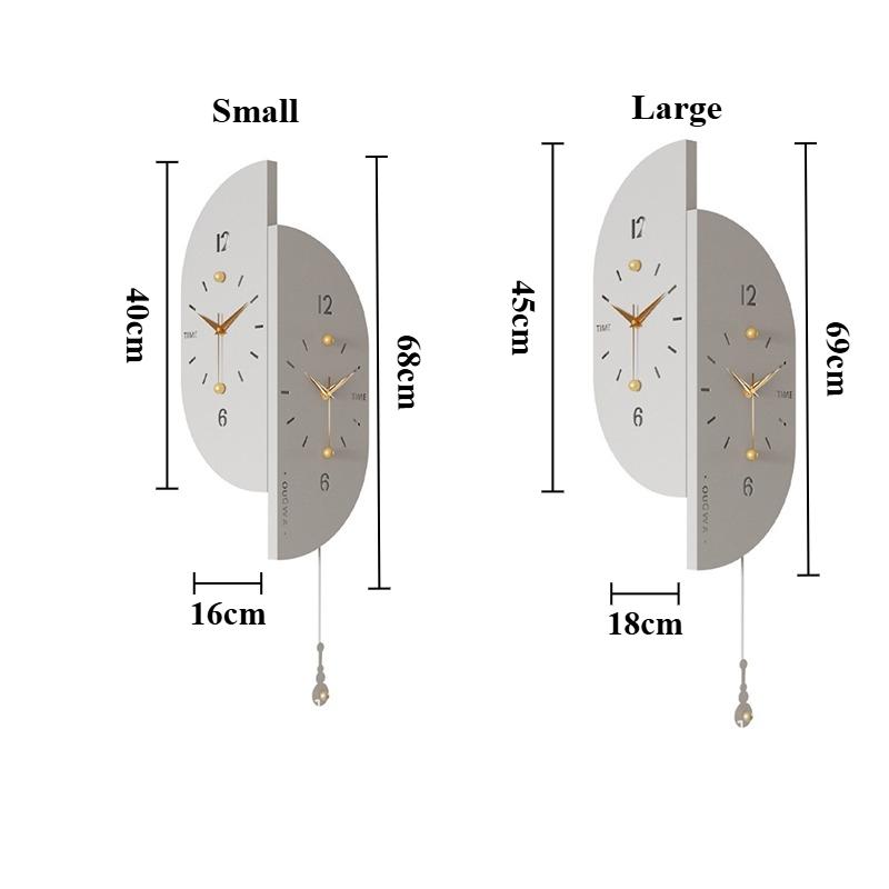 Corner Wall Clocks Creative Light Luxury Wall Clock Hanging Silent Design Nordic Clocks Morden Living Room Decorations