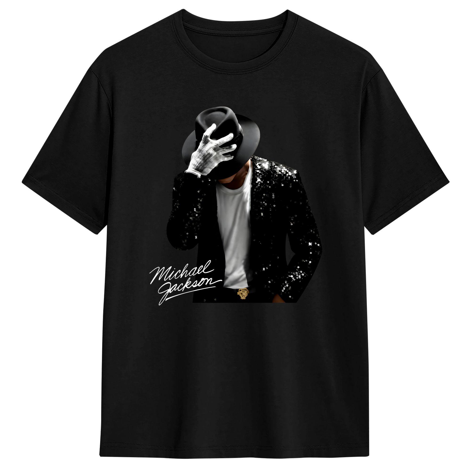 The best product is only for you Michael Jackson Muziek Hoed T-shirts Mannen Mode 100% Katoen T-shirts Ronde Hals Korte Mouw T-shirts Klassieke Kleding 5XL veelkleurig