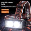 LED Headlamp Powerful Waterproof Headlight Type-C Rechargeable 18650 Head Torch Camping Fishing Lantern