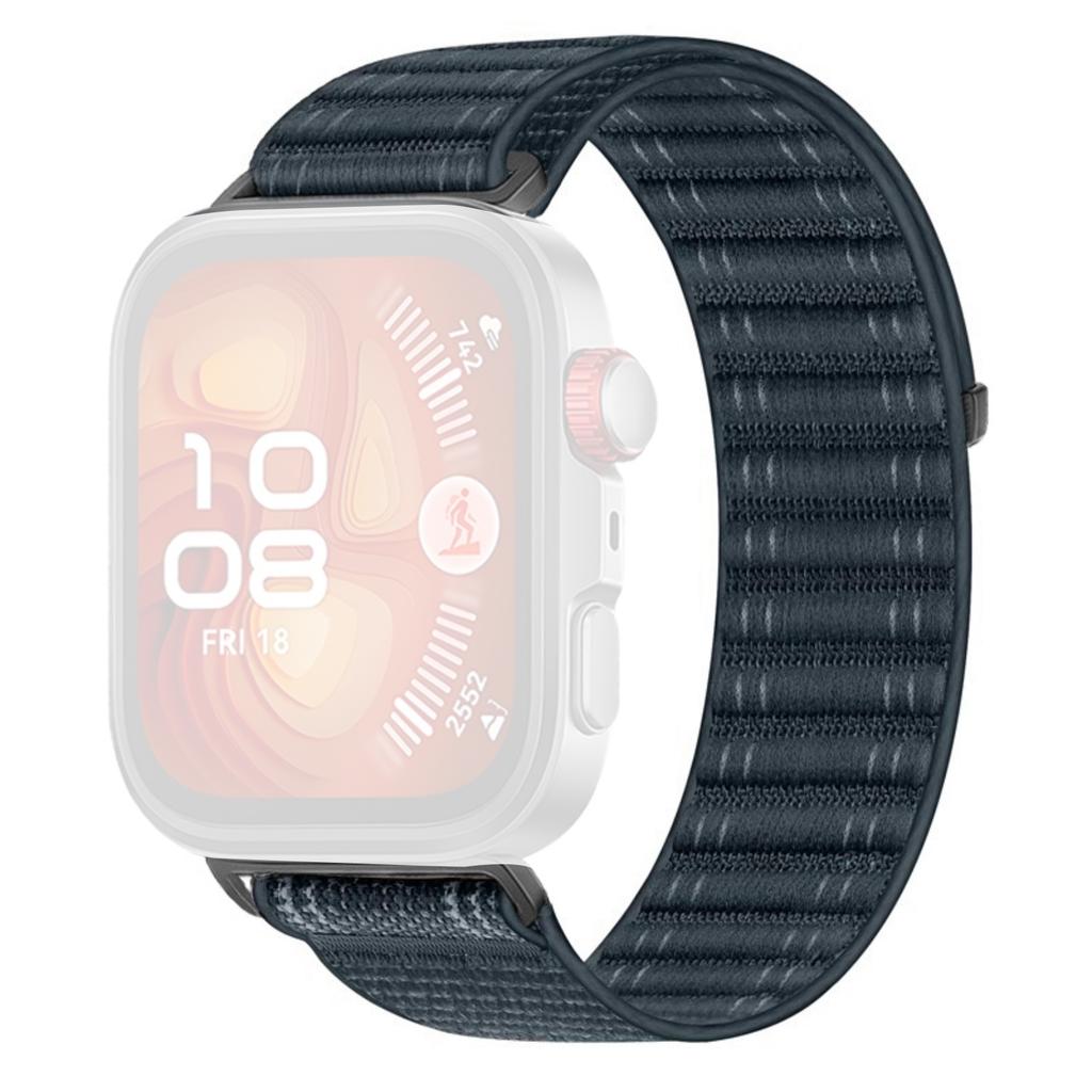 Woven Nylon Watch Band for Huawei Watch Fit 4 Pro/Fit 4/Fit 3 Breathable Magic Tape Closure Replacement Strap