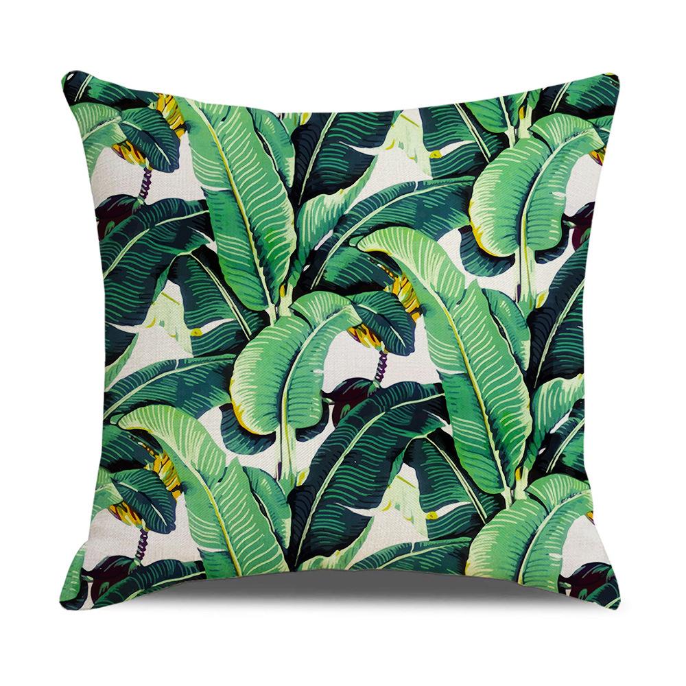 Ins Nordic Tropical Plant Pillow Cover New Home Furnishings Office Lumbar Cushion Pillow Cover