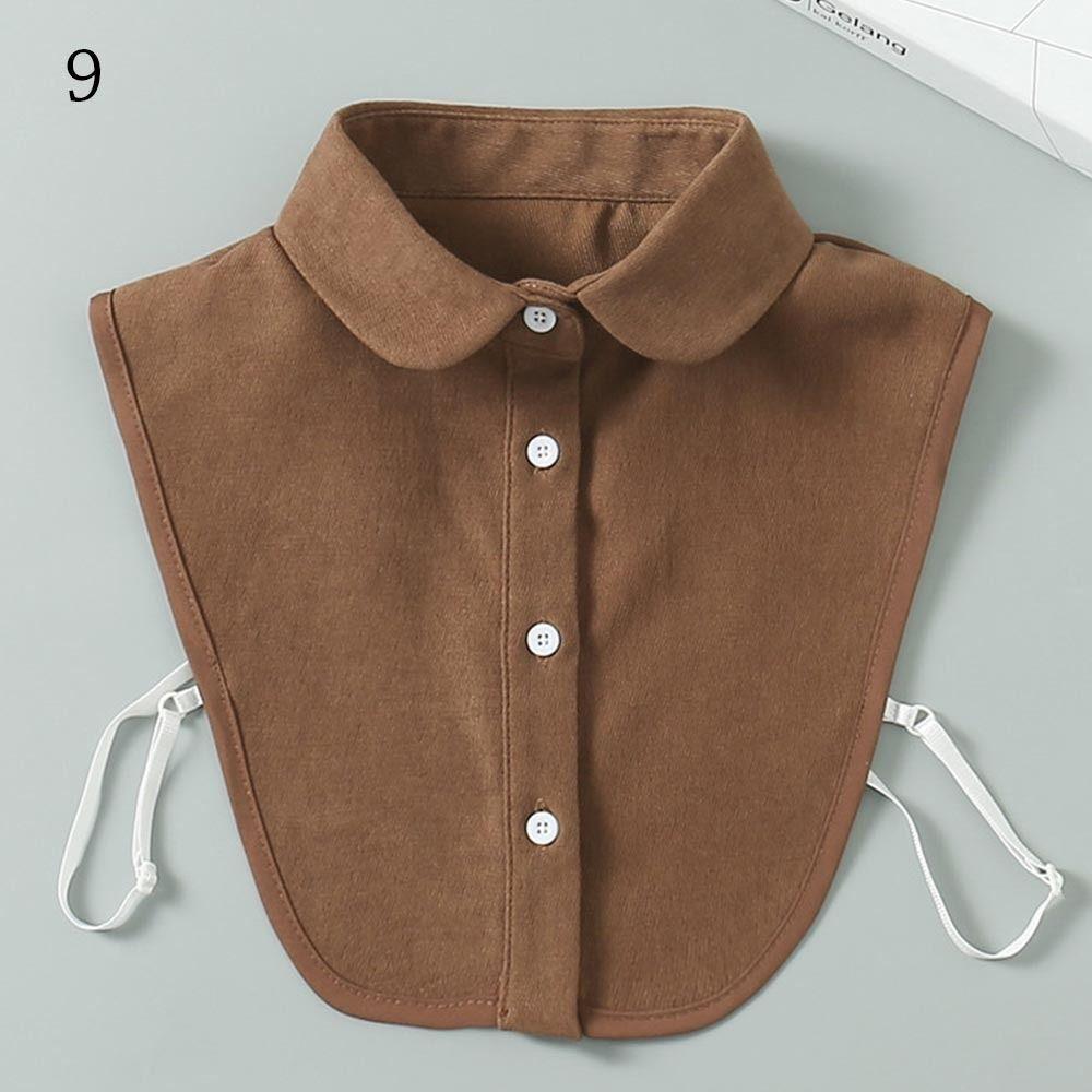 Classic Women Cotton Lace Fake Collar Vintage Detachable Clothes Accessories Lapel Blouse Top Shirt Collar False Collar DropShip