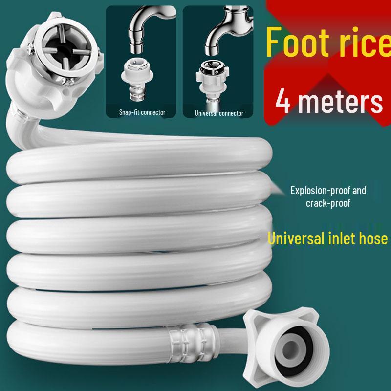 Anti-Detachment Extended Water Inlet Hose for Fully Automatic Washing Machine