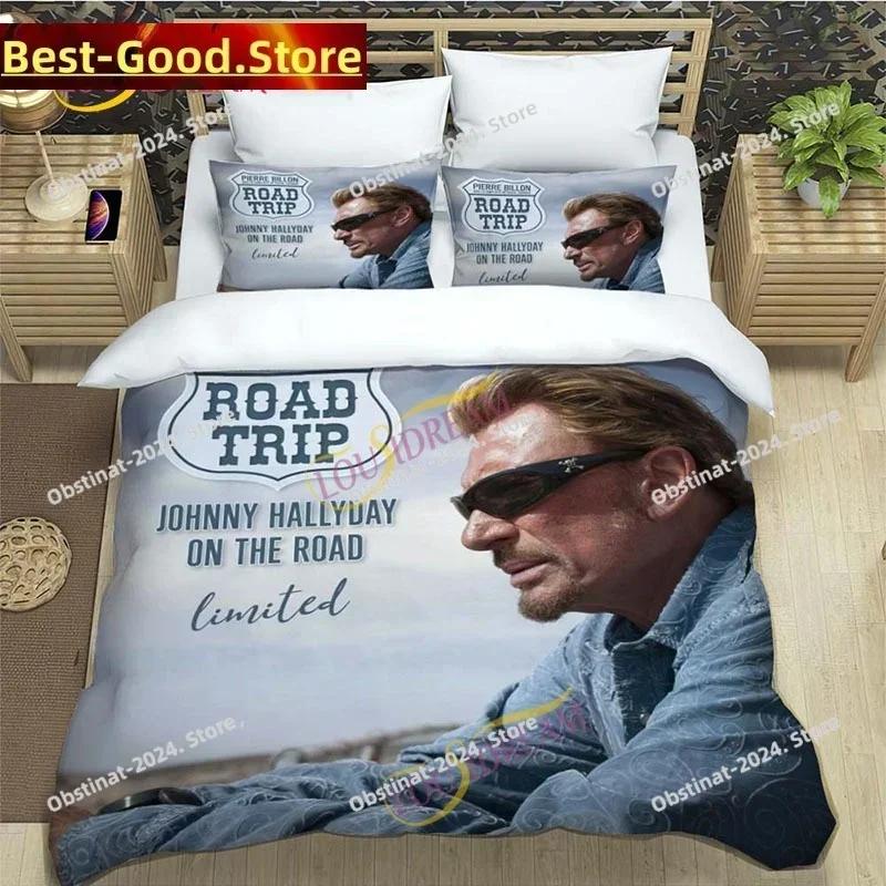3D rocker Johnny Hallyday Bedding Set Down comfy Bed Queen Size Oversized Pillowcase quilt cover