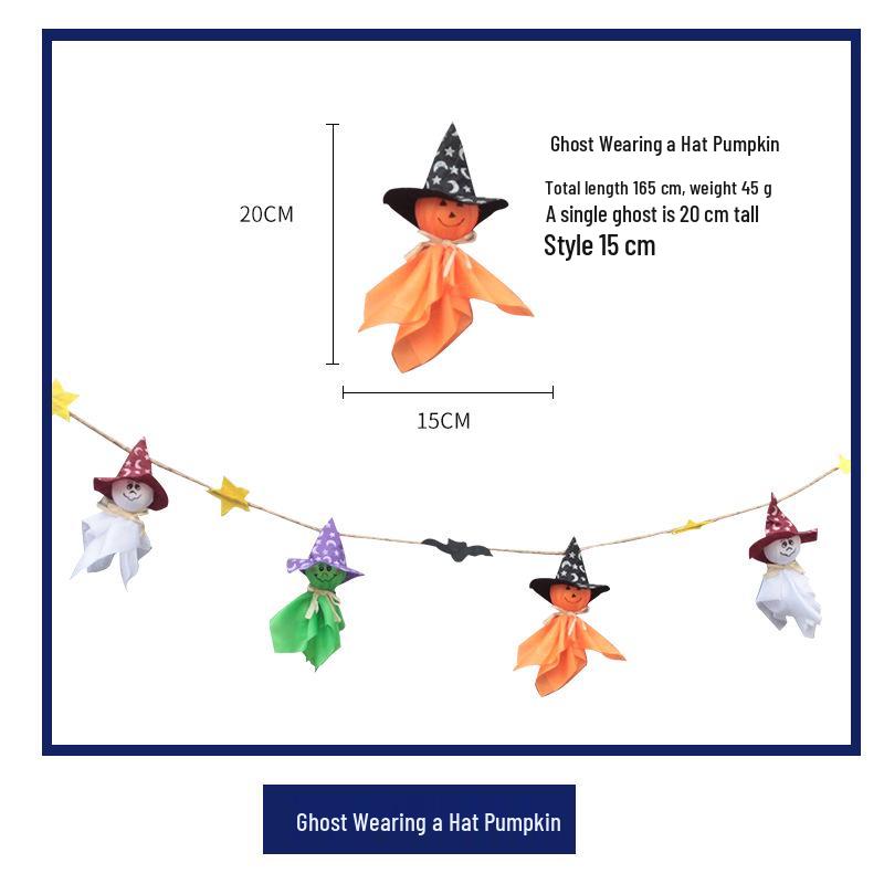 Halloween Scary Pendant Bunting Decorations for Shops, Schools, Bars, and KTV