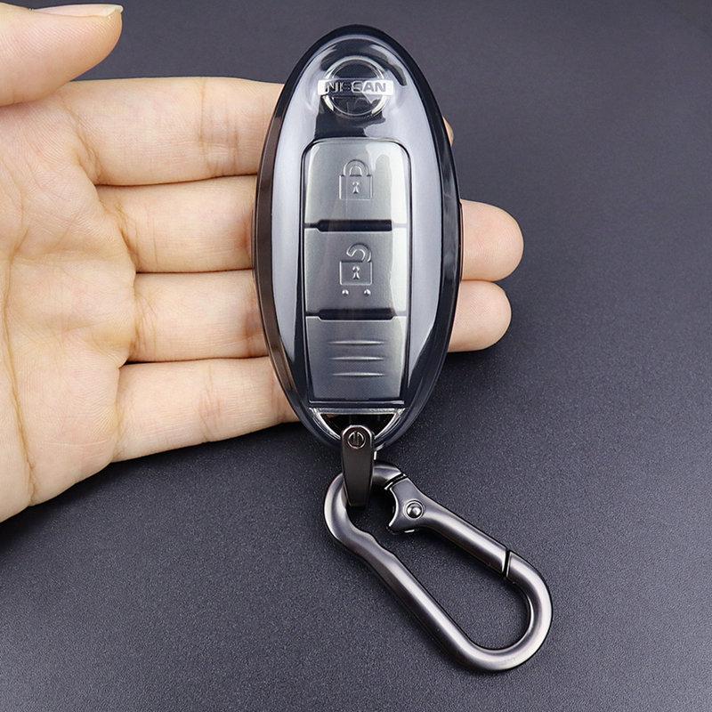 Nissan Schlüsselhülle: Ultradünn, Transparent, Passt für Qashqai, Sylphy, Tiida, X-Trail, Kicks, Terra, Navara, Teana.