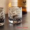 Chinese Style Loong Edo Kiriko Whiskey Glass Hand Engraved Dragon Amber Crystal Brandy Xo Rock Wine Snifter Whisky Cup Gift Box
