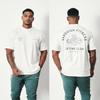 Summer New Men's T-shirts Gym Running Training Cotton Round Neck Oversized T-Shirt Fashion Men Clothing Fitness Clothes Top