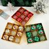 Festive 8cm Christmas Snow Ball Ornaments for Tree Decoration Holiday Party Seasonal Decor