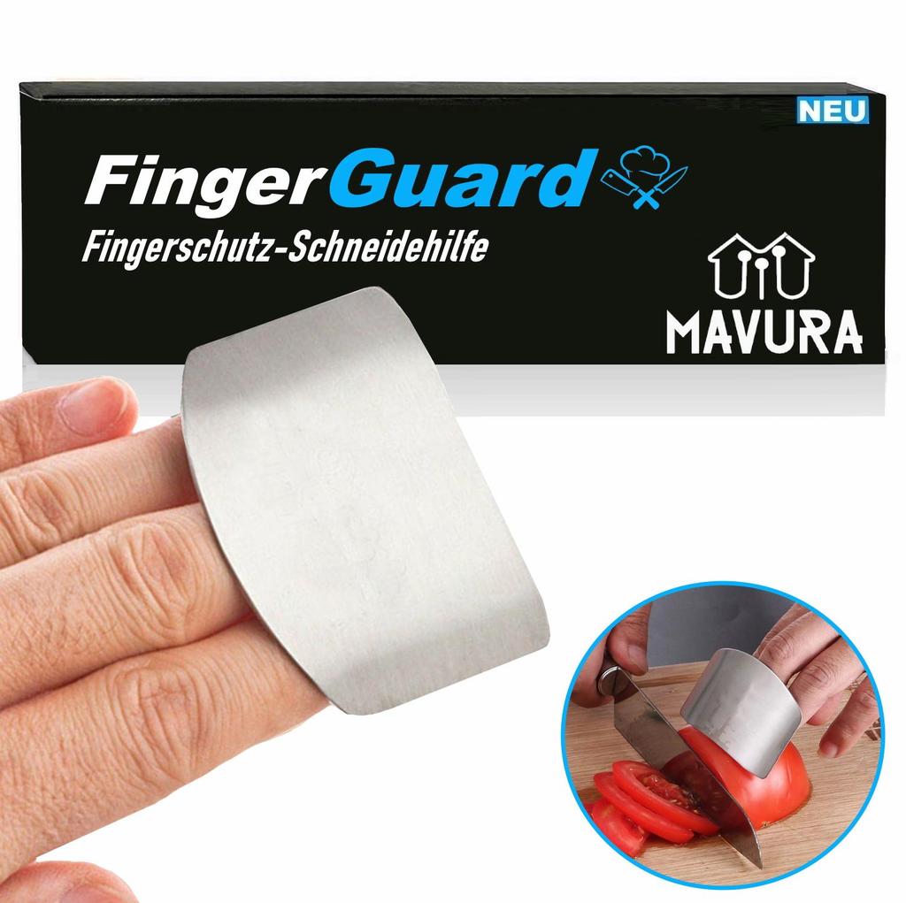 FingerGuard Finger Schutz Küche Messer Schneidehilfe Gemüse Fleisch Handschutz