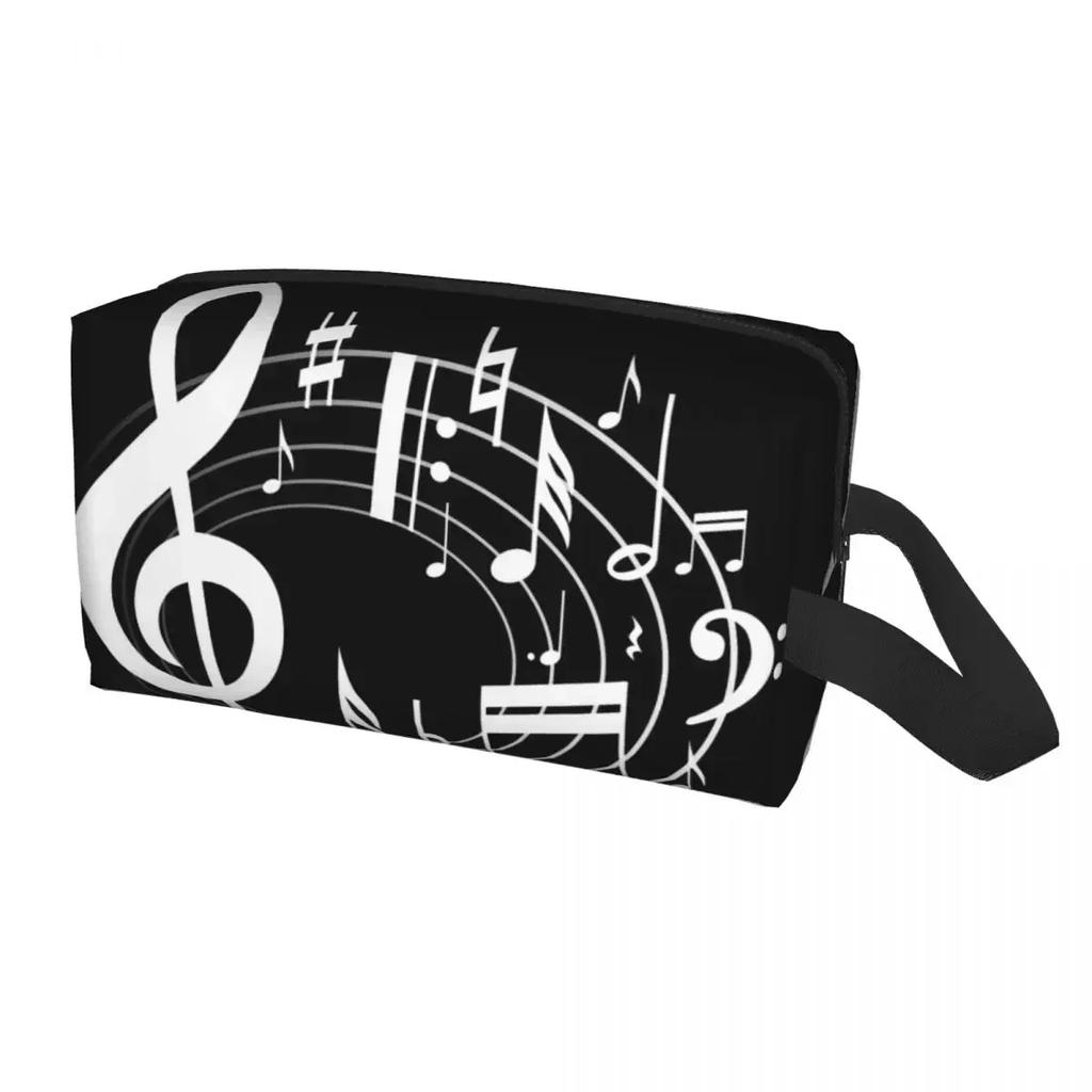 Piano Fantasy Kosmetiktasche Damen Niedlich Große Kapazität Mode Musiknote Make-up Tasche Beauty Aufbewahrung Toilettentaschen