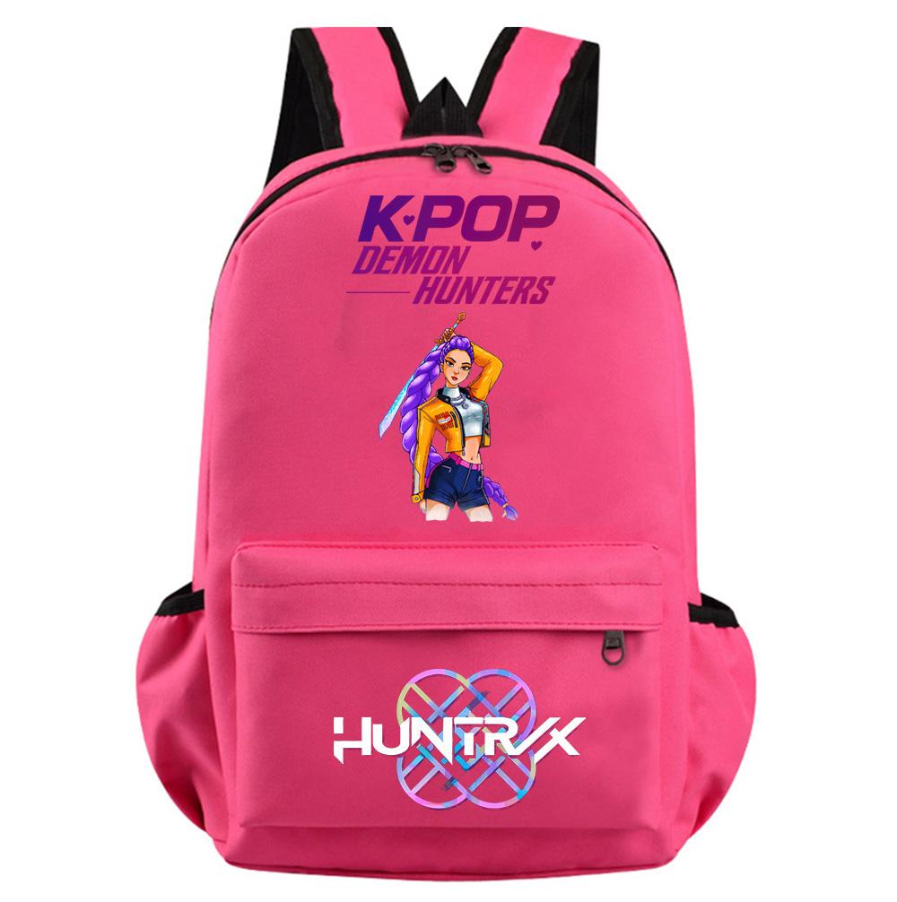 Cartoon Kpop Demon Hunters Printed Backpack for Teenager Student Girl Boy Bookbag Schoolbag Women Large Capacity Travel Bag Kid Gift Rucksak