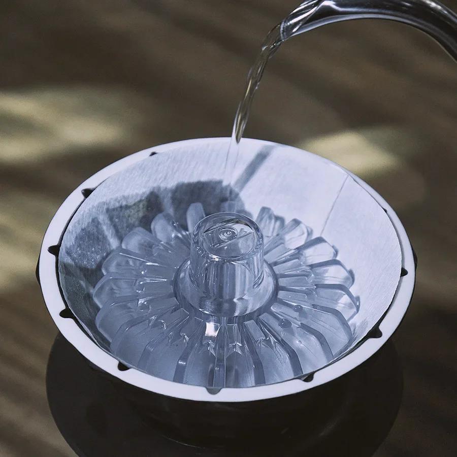 

Помощник для кофейных фильтровальных бумаг для фильтр-чашек Paragons T1 Пресс-конус для фильтровальной бумаги Штамповка горячей водой Кофейные аксессуары чистый