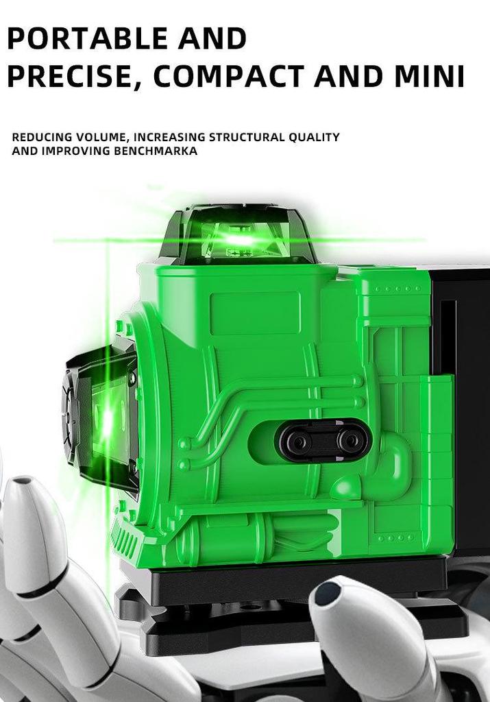 4D16 Green Laser Level for Outdoor Use - High Precision Mini Level Tool