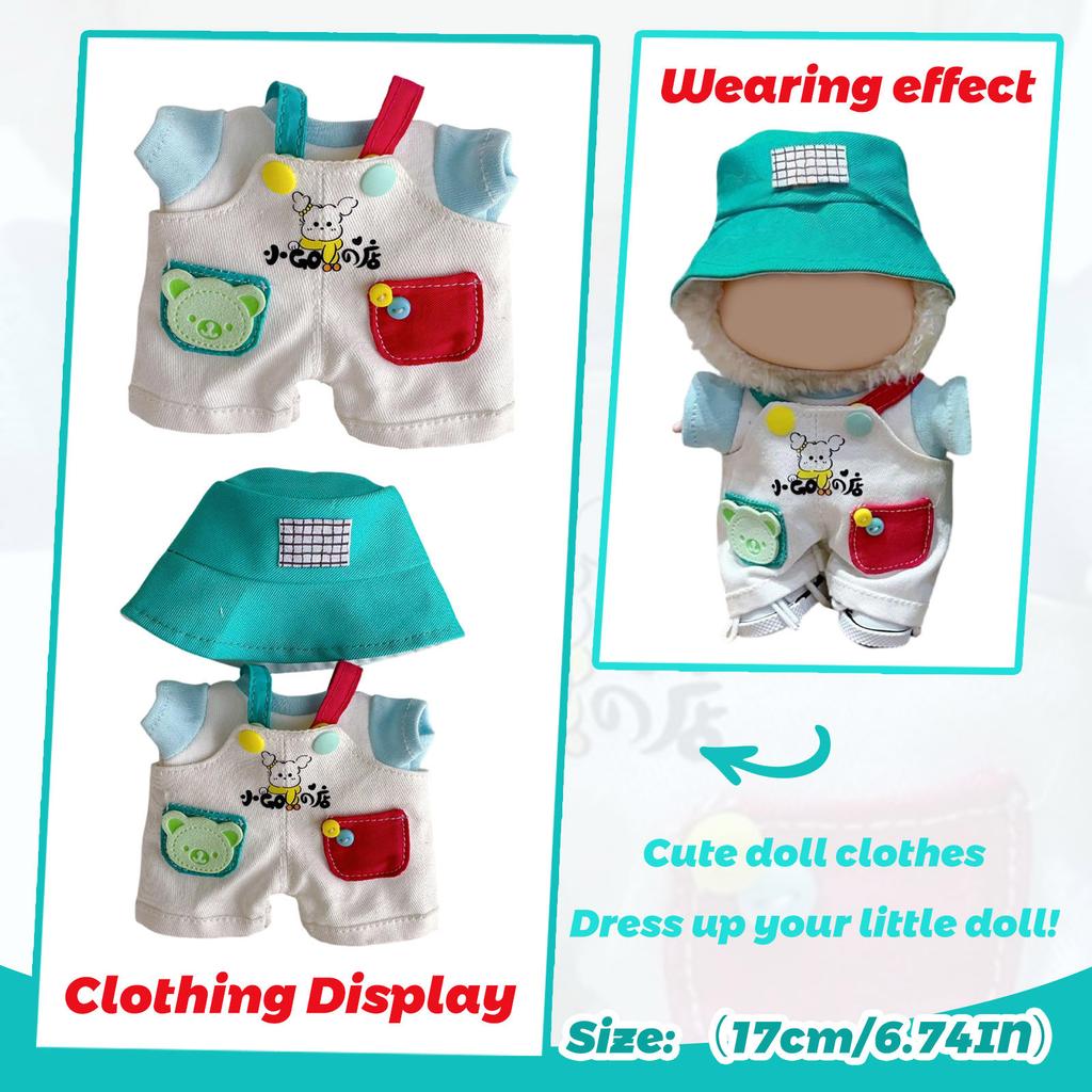 Cute Plush Doll Toy Gift Cartoon Children's Ragdoll Replacement Clothes, Plush Toy Accessories