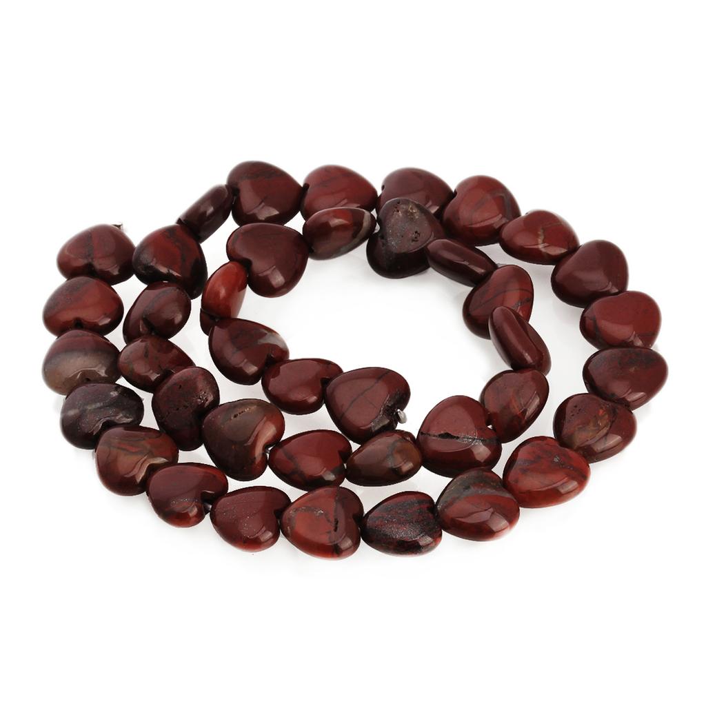 1 String Natural Stone Colorful Heart shaped Agate Tiger Eye Amethyst Blue Pine Spacer Beads DIY Charm Bracelet Necklace Jewelry