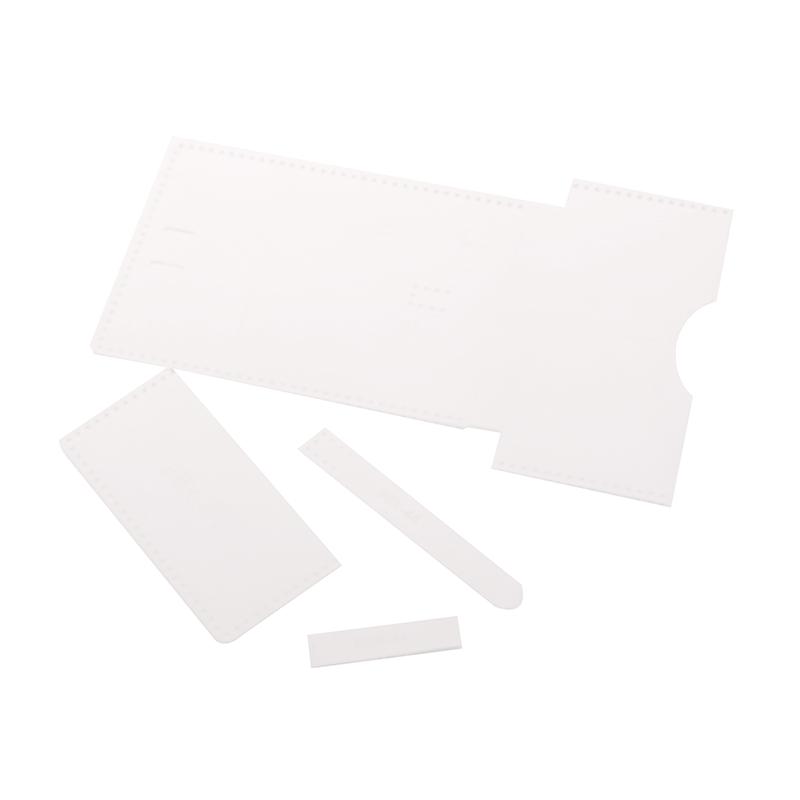 Kurzes Portemonnaie Leder Vorlage DIY Handwerk Lederherstellung Acryl Schablone Geldbörsen Handgefertigt Lederhandwerk Form Langlebig