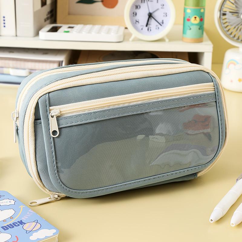Pencil Case 2025 New Nine-layer Panda Large-capacity Pencil Case Simple Girl Version Junior High School Stationery Pencil Case
