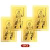1/2/4Pcs Tai Sui Amulet Card 2026 General Wen Zhe Prayer Gold Card Chinese Taoism Exorcism Amulet Luck Card Portable
