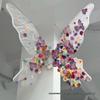Store Decor: Floral Butterfly Wings Wall Hanging Ornament and Photo Prop