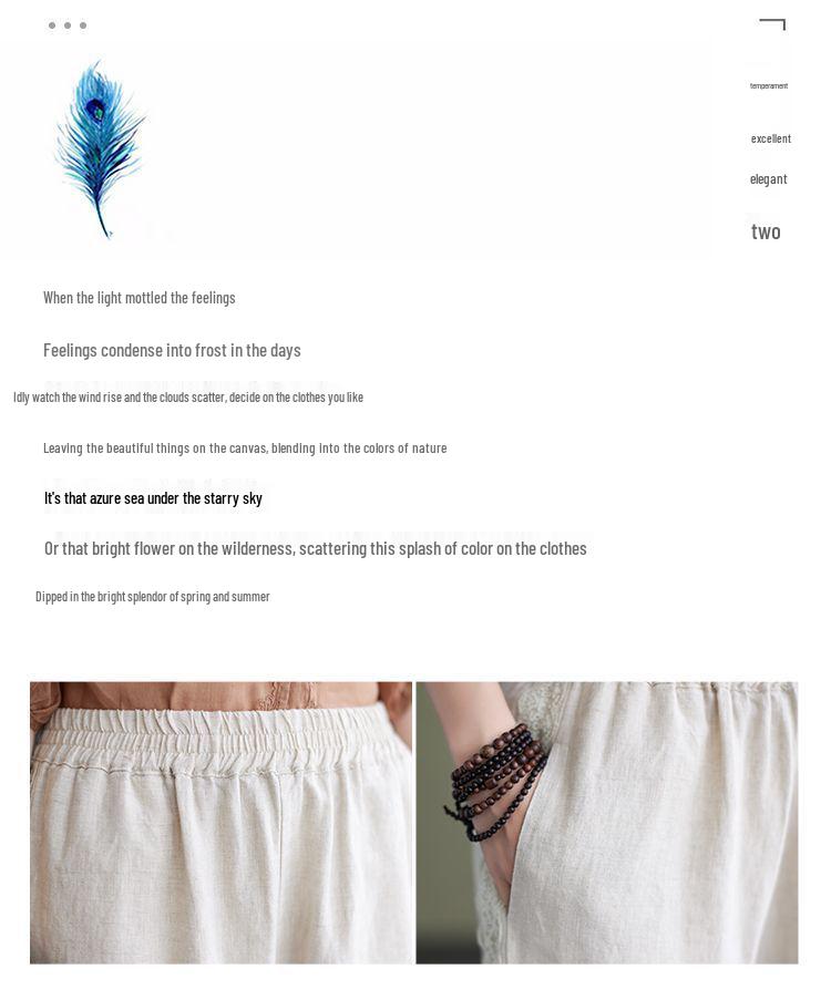 Women's Summer Cotton-Linen Harem Pants 2025: Slimming, Loose, Cropped, Plus-Size