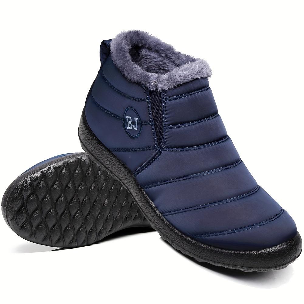 

Ymombest Женские Мужские Легкие Зимние Ботинки Зимние Нескользящие Ботильоны Слипоны Теплые На Подкладке из Искусственного Меха Зимние ботинки Size 35 темно-синий