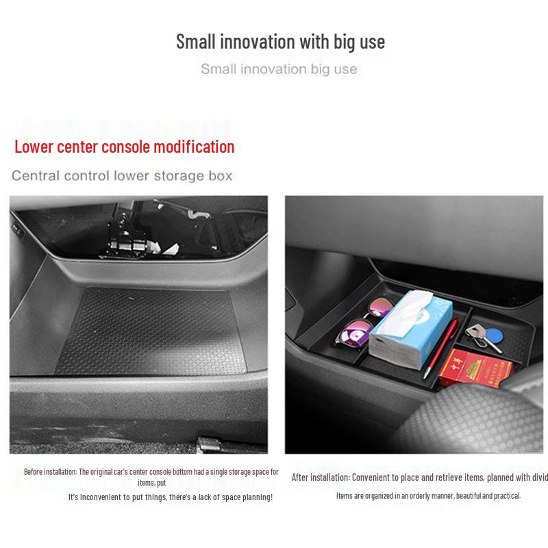 Deep Blue G318 Center Console Storage Box Organizer for Car Interior