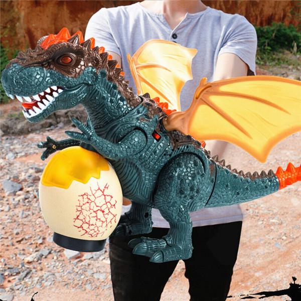Electric Kids Children Walking Dinosaur T-Rex Figure Toys With Light Sound Gifts 