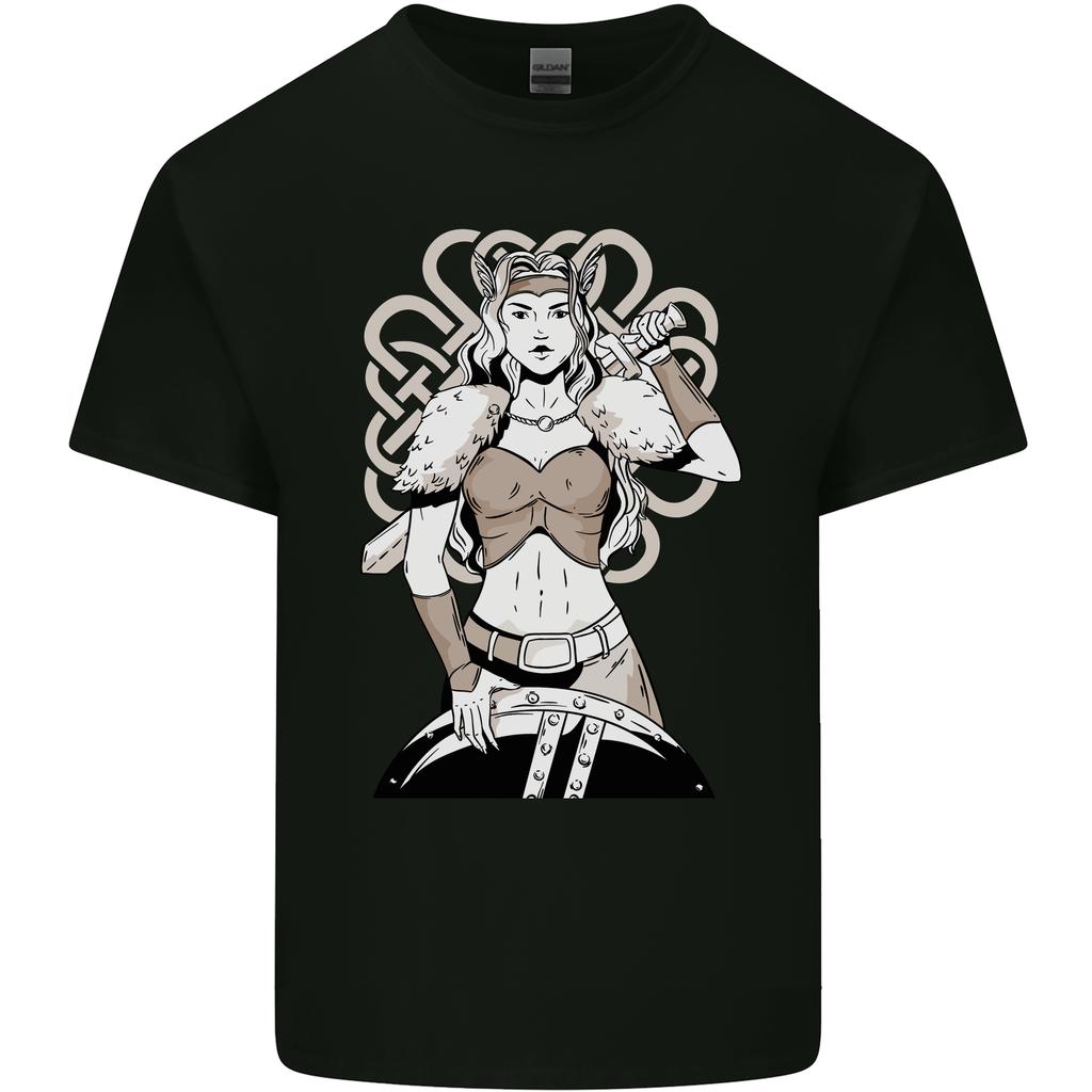 A Female Viking Shield Maiden Warrior Unisexs Light Cotton TShirt