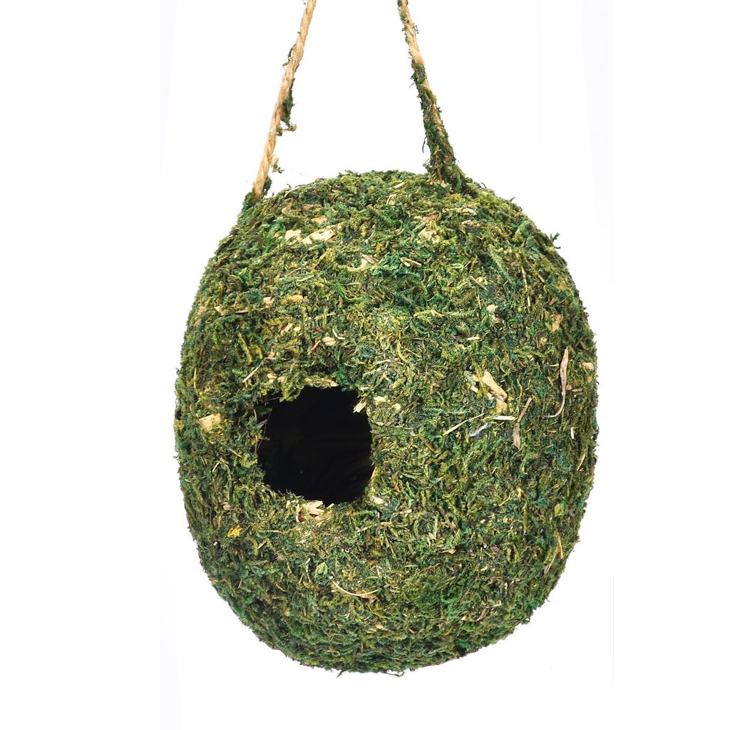 Assorted Natural Bird Nest Set Handwoven Grass Wicker Birdhouse Hanging Outdoor Garden Bird Shelter for Small Birds Decoration