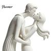 Sophisticated Romantic Atmosphere Decor 3D Printed Kissing Couple Ornament, Modern Minimalist Love Statue, Unique Housewarming Gift Sculpture for Home