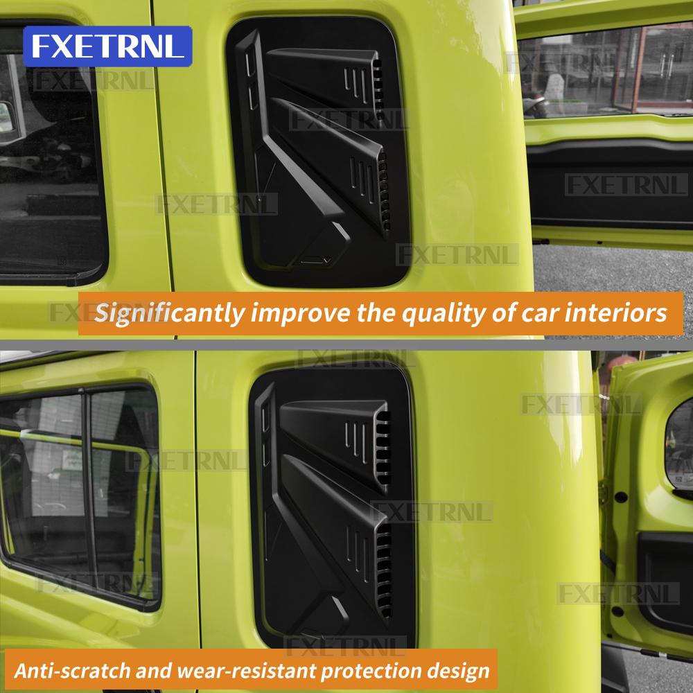 For Suzuki Jimny Nomade 5-Doors 2023 2024 2025 Matte Black LHD RHD Car Rear Window Windshield Side Shutter Cover Accessories
