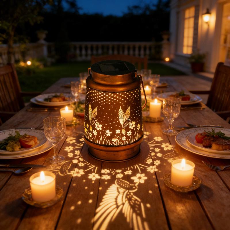 Solar Butterfly Courtyard Light Outdoor Waterproof LED Pendant Decorative Garden Balcony Hanging Decorative Light