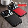 OnePlus 6/7/8/9 Pro/Nord 2 Business Leather Texture Metal Protective Case – Full Lens Coverage, Anti-Fall