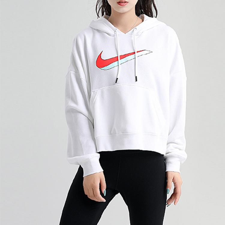 Nike Icon Clash Fleece Hoodie Women Tops White CU5109-100