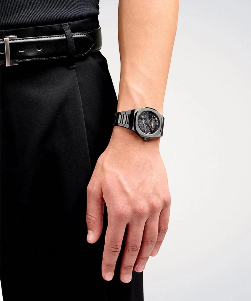 Authorized Distributor D1 Milano Watch UTBJ31 Ultra Thin Black DLC 40mm Stainless Steel Strap [D1 MILANO] Men's [ULTRA THIN]