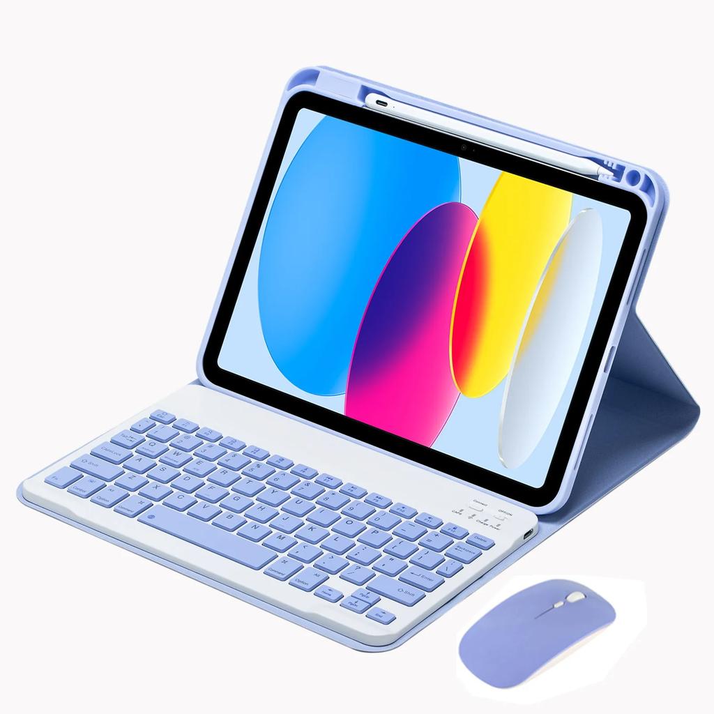 Keyboard Case for IPad 10.2 7 8 9th 10th Generation Funda Pro 11 Air 4 5 3 2 10.9 9.7 10.2 10.5 Russian Spanish Keyboard Covers
