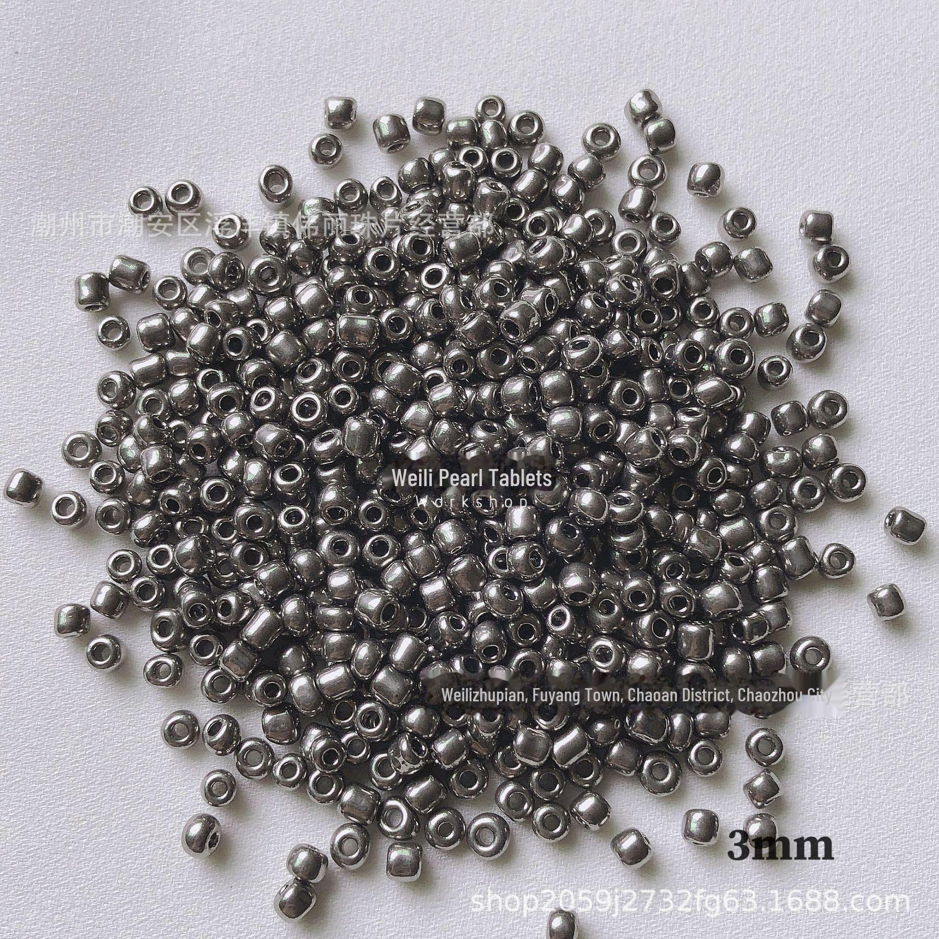 

Набор бусин из серебристо-серого риса: Трубчатые, угловые, россыпные бусины для самодельных украшений и аксессуаров для одежды ручной работы. 3mm rice beads, 50g package