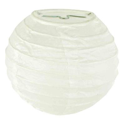 Lanterna de papel branca diâmetro 10 cm 2 peças