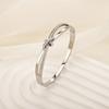 Classic titanium steel bracelet, stainless steel plated18k Gold bracelet with a simple and luxurious design, full of diamonds, featuring a bow and