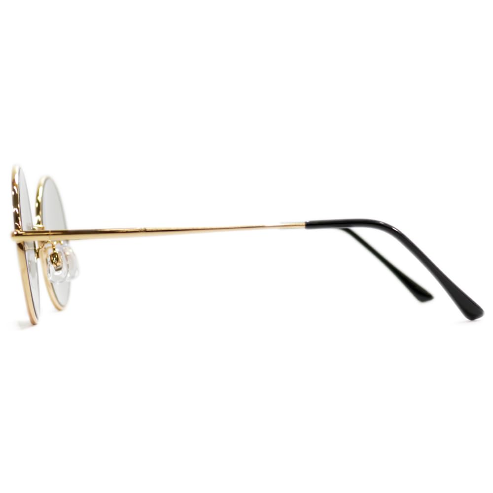 Merry Pleasure Date Glasses Sunglasses Light Color Lens Color Lens Sunglasses Boston Round Round Glasses Round Light Color Men Women UV Protection