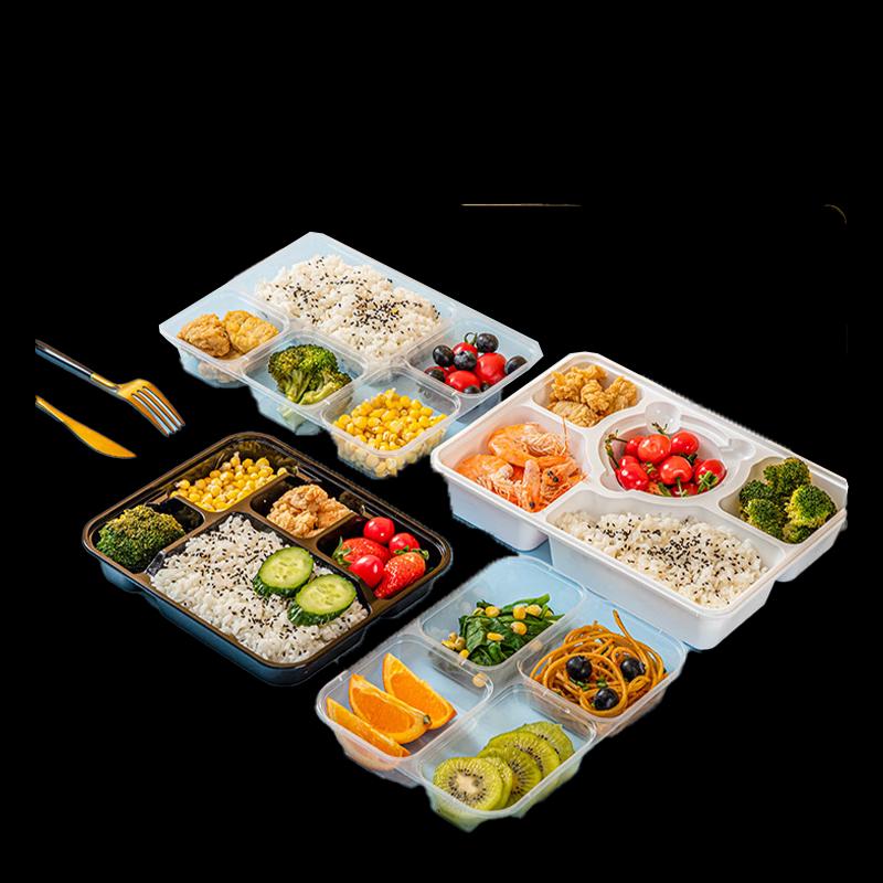 BAILOCK 150-Pack 3-Compartment Rectangular Food Containers