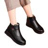 Winter Women Ankle Boots PU Leather Female Thick Plush Warm Snow Boots Mother Waterproof Non-slip Booties Luxury