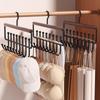 2 Pieces 16 Hook Wooden Clothes Drying Rack Anti-slip Rotatable Women Storage Bra Hangers Large Capacity Space Saving