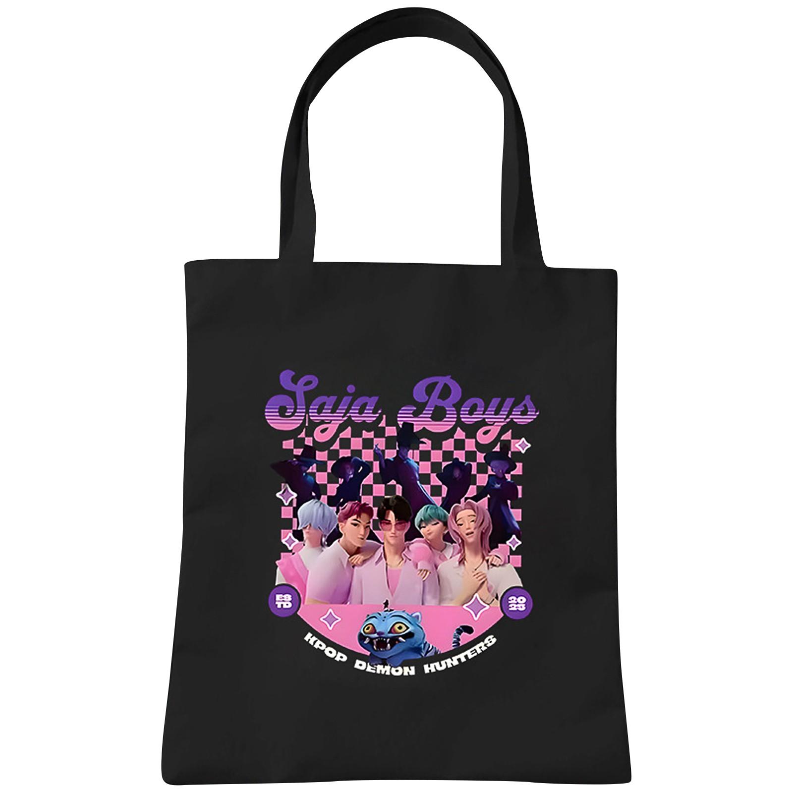 Witch Printed Canvas Bag Tote Bag One Size