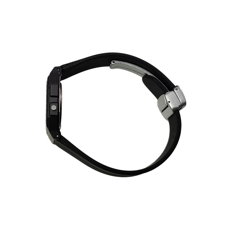 CASIO Customized watch modified series resin case life waterproof fashion Quartz silicone strap men's watch black dial F-91W-YuanSeBiaoJing